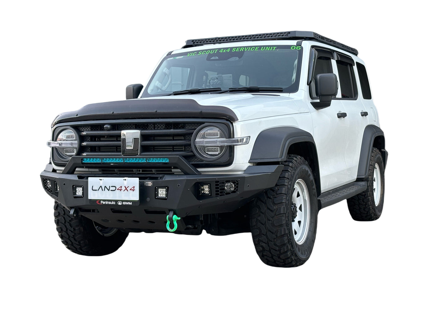 Front winch bar + Light bar bracket Fits GWM TANK 300( On Clearance )