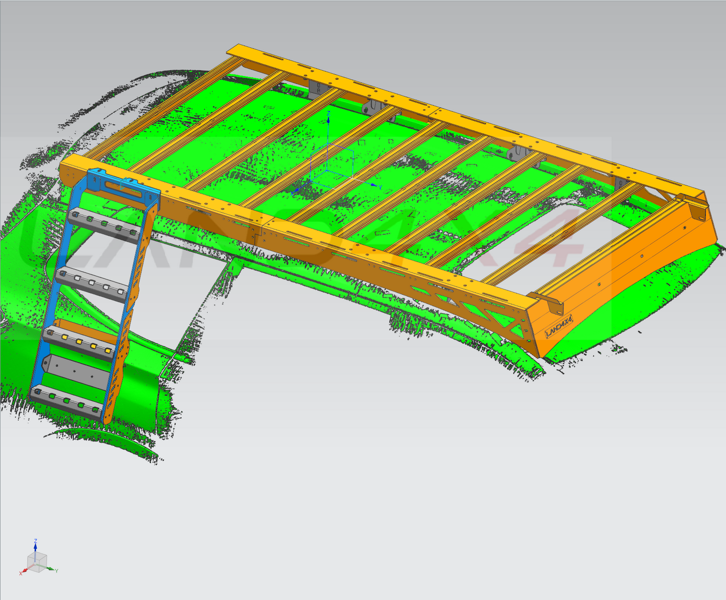 2025+ Facelift LDV D90 New Aluminum Side Ladder